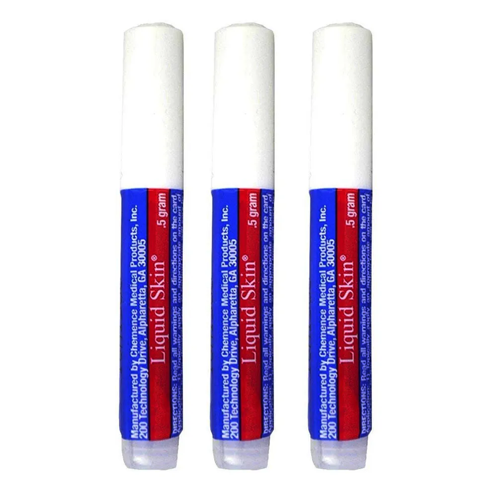 3 Pack Liquid Skin Bandage Stop Bleeding Seal Protect Cuts Waterproof First Aid