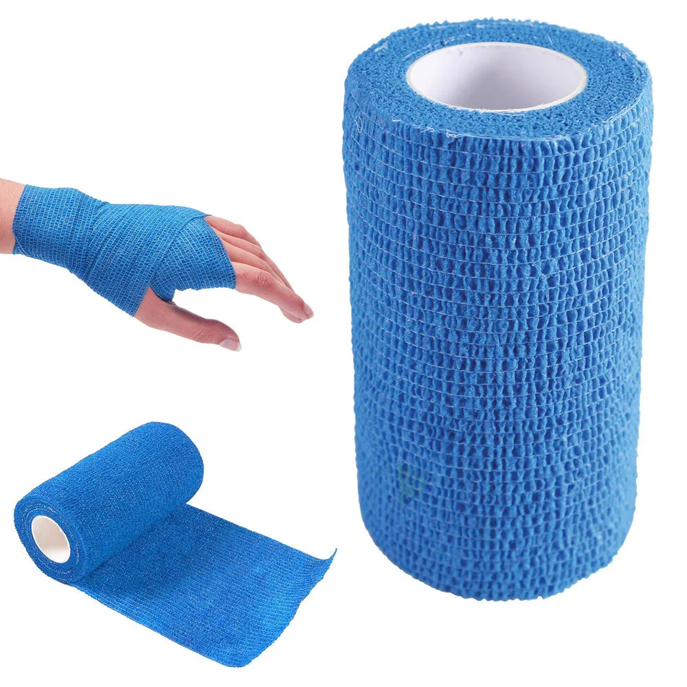 3 Pack Self Adhesive Bandage Wrap Cohesive Tape First Aid 3 in x 2.5 Yards Roll