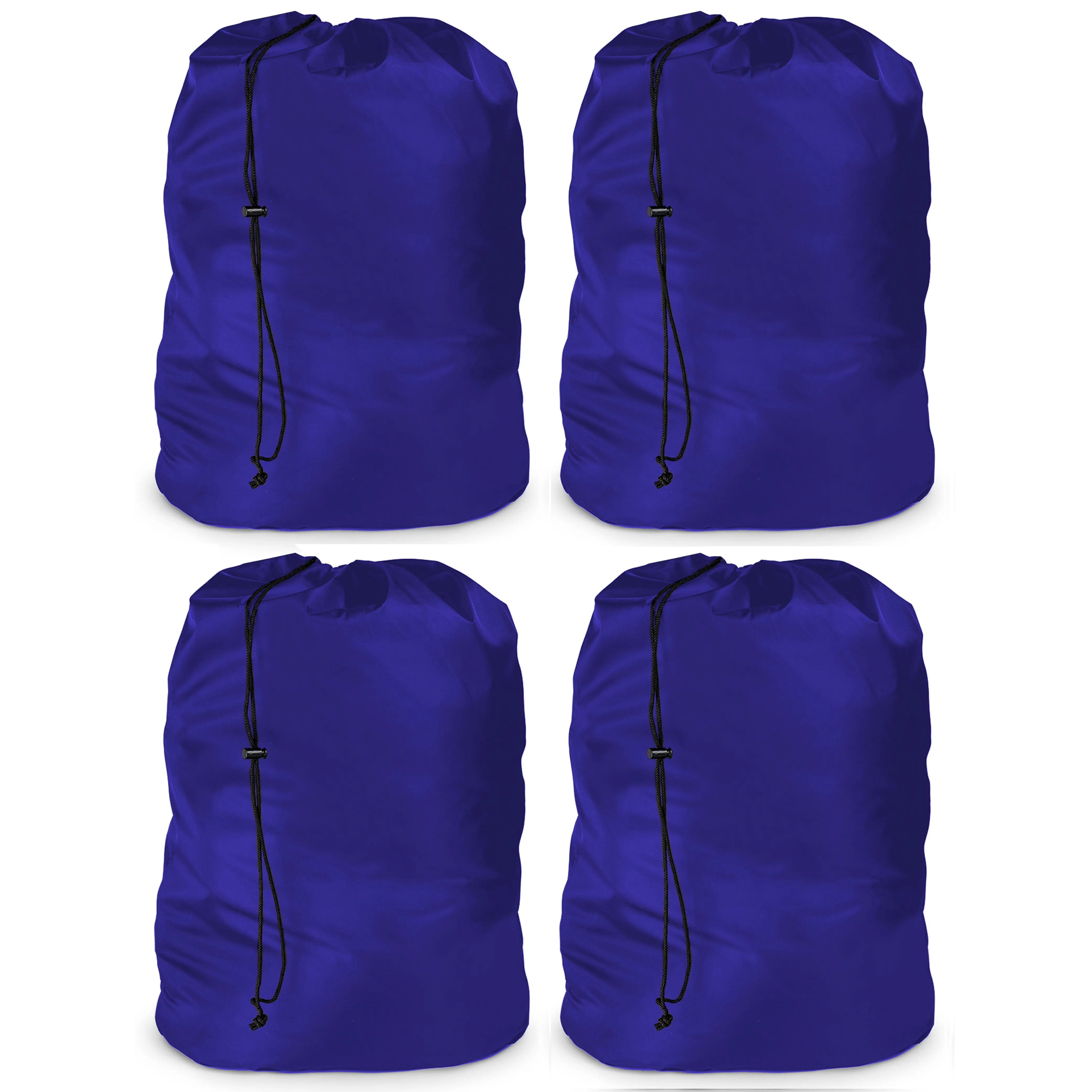 4 Pc Jumbo Laundry Bag Drawstring Heavy Duty Large Clothes Hamper Washing 24x35