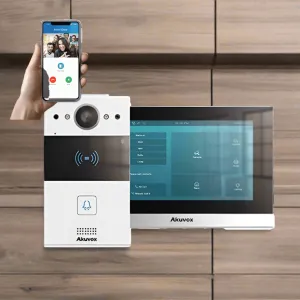 Akuvox 2-Wire Smartphone Intercom Kit, R20A-2/C313W-2