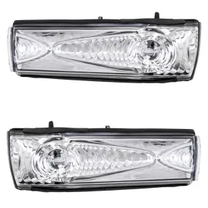Brock Aftermarket Replacement Driver Left Passenger Right Door Mirror Turn Signal Light Set Compatible With 2015-2021 RAM Promaster City