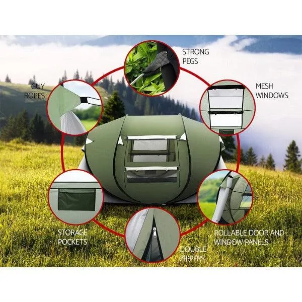 Camping Pop Up Dome Tent - 5 Person
