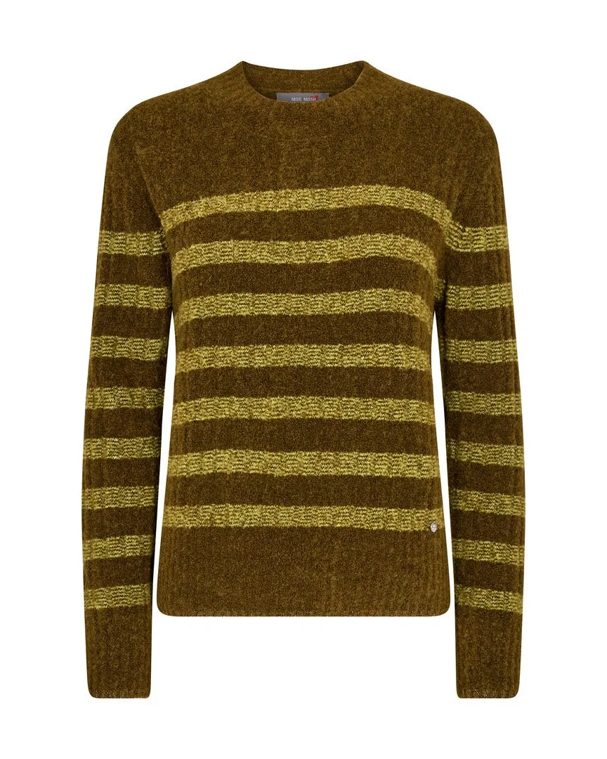Dedra Stripe Knit | Fir Green
