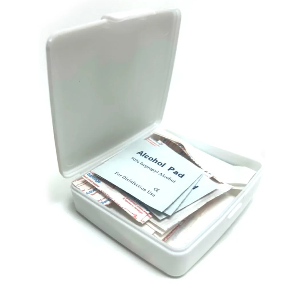 First Aid Kit 42pc Small All Purpose Emergency Med Kit Home Work Travel Camp Box