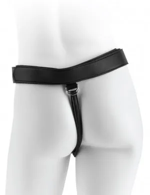 King Cock Uncut WStrap On Harness Flesh