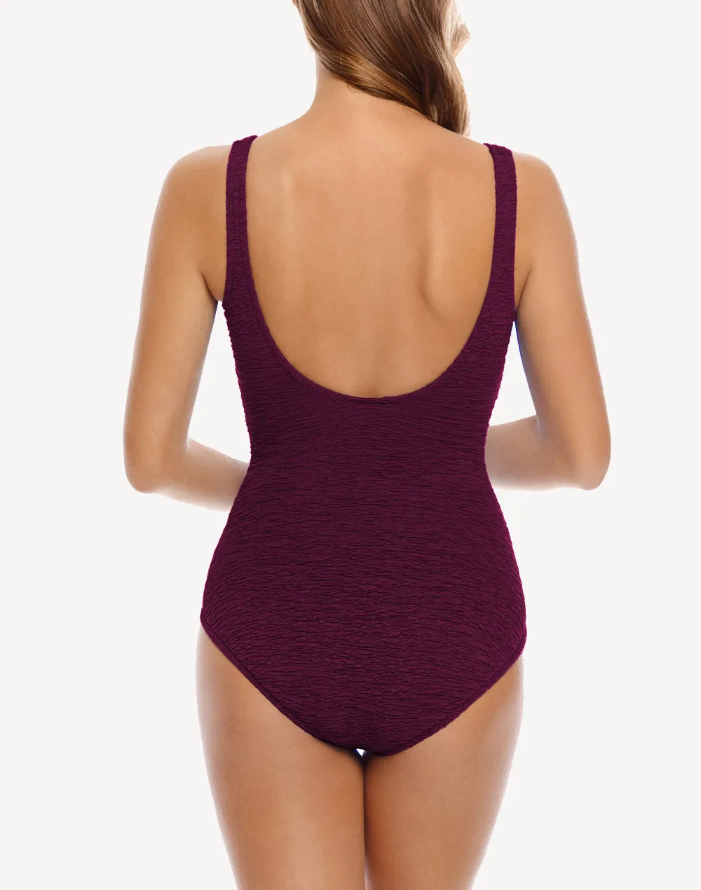 Krinkle Surplice One Piece Swimsuit