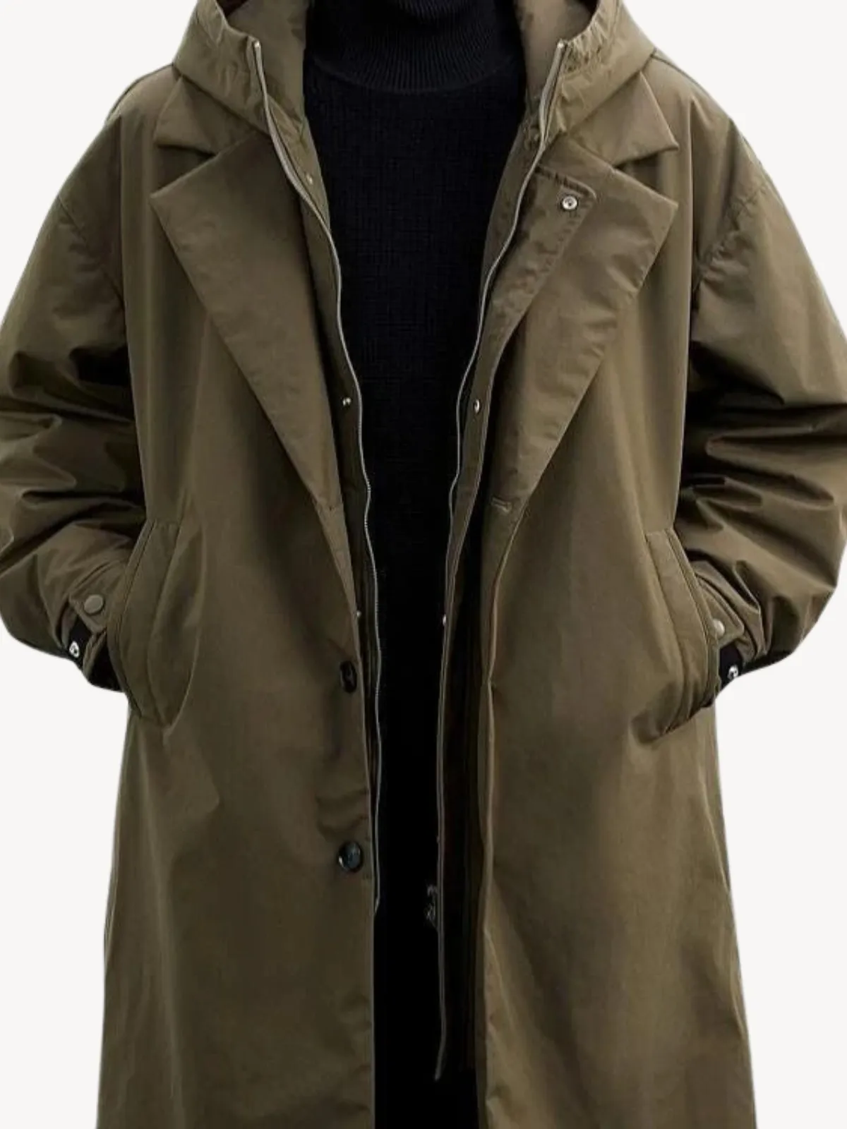Marcuz™ - Military-Style Hooded Overcoat