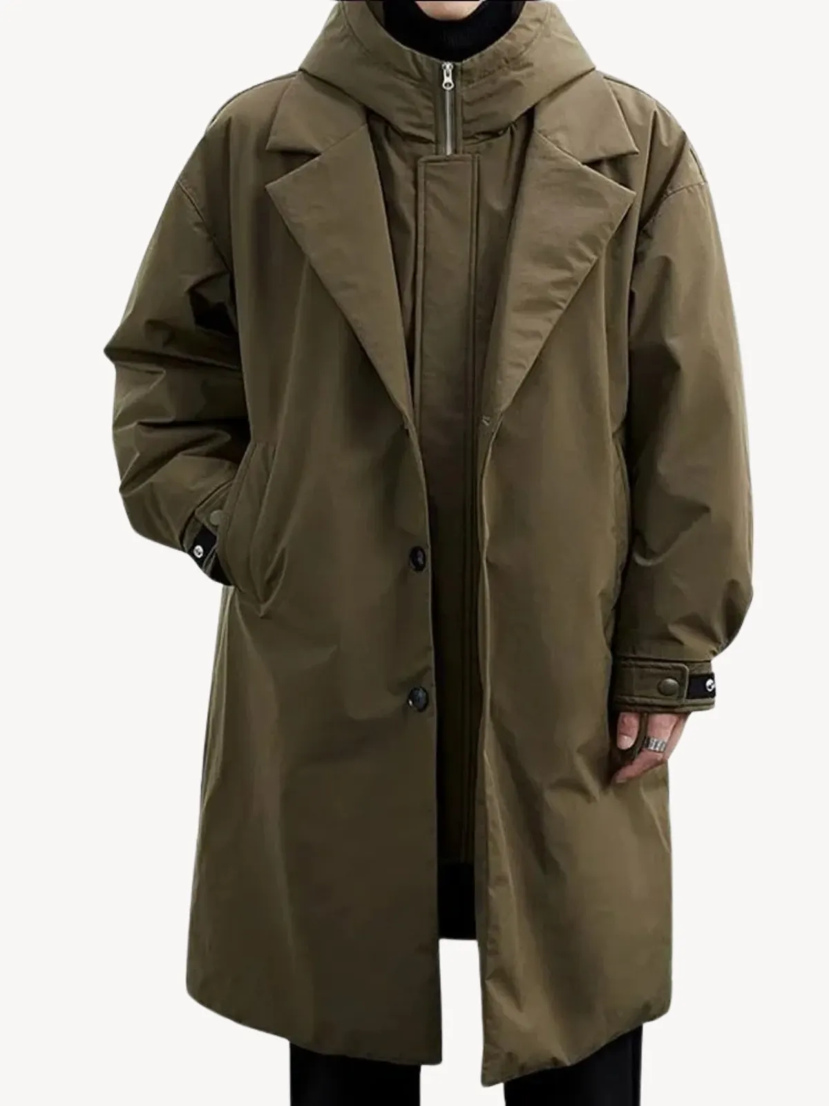 Marcuz™ - Military-Style Hooded Overcoat