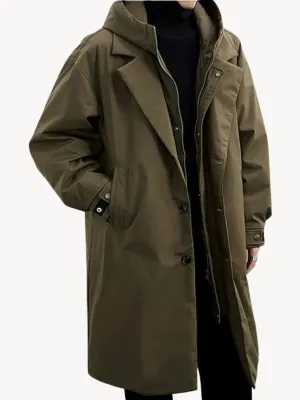 Marcuz™ - Military-Style Hooded Overcoat