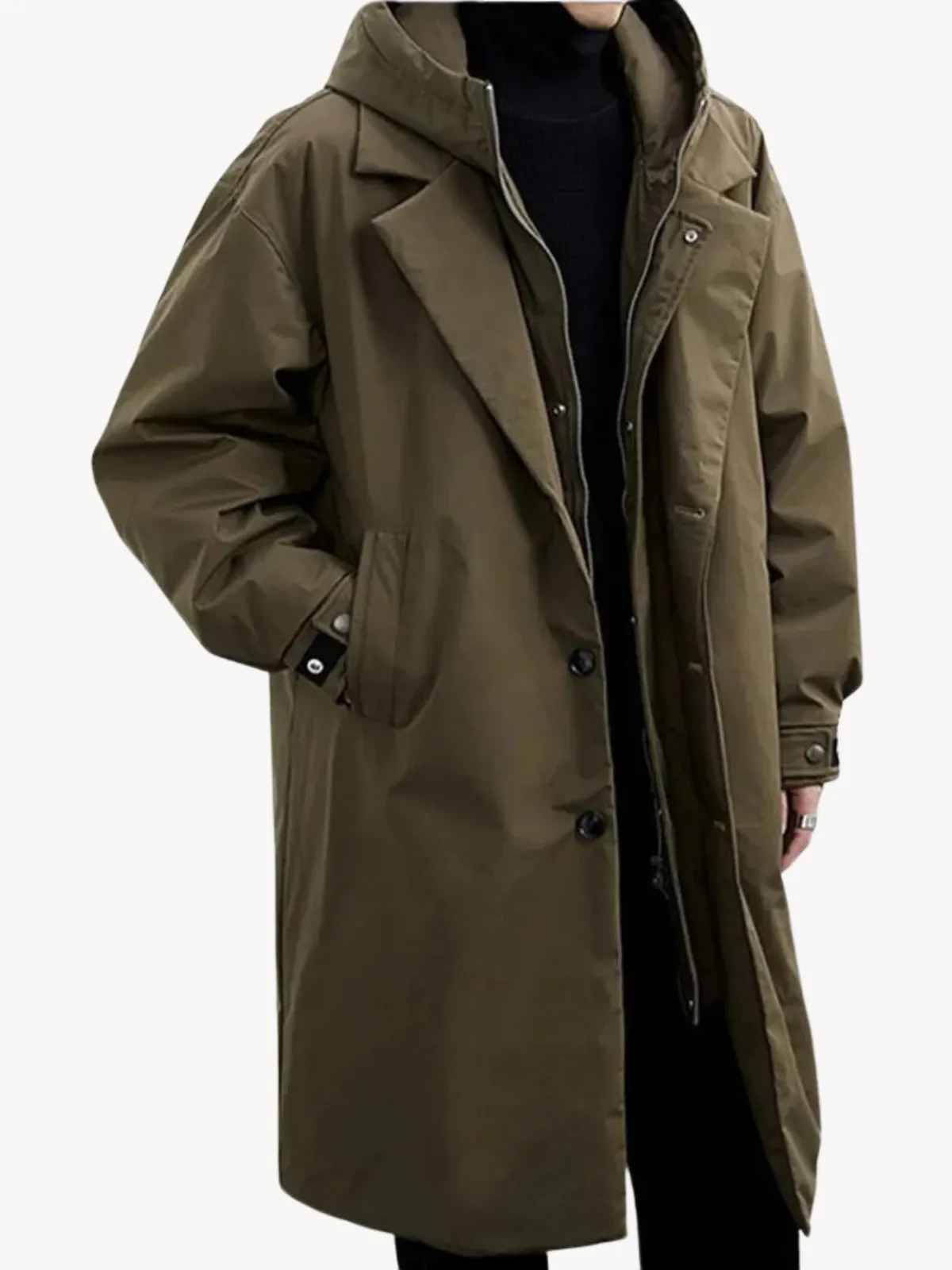 Marcuz™ - Military-Style Hooded Overcoat