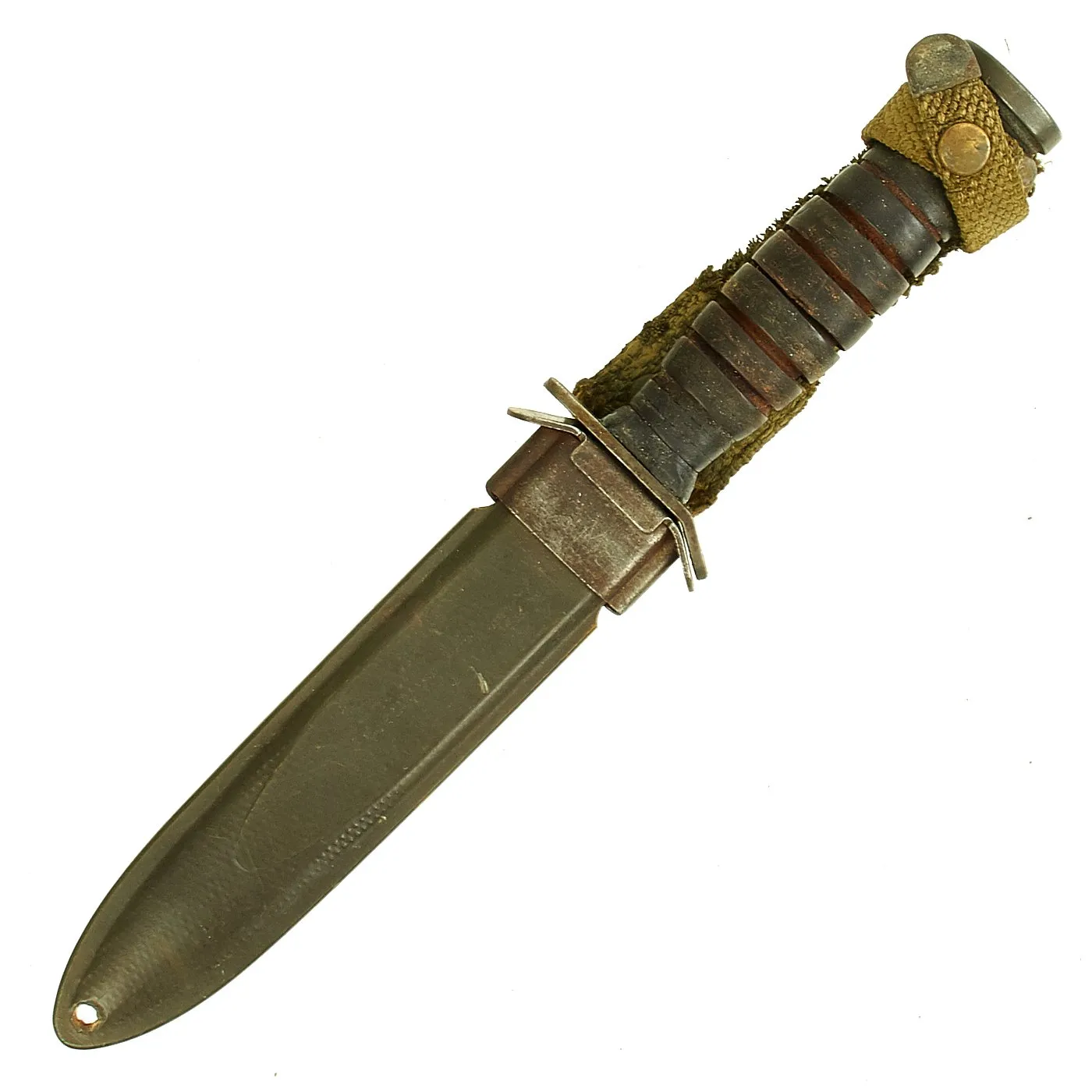 Original U.S. WWII 1943 dated Blade Marked M3 Fighting Knife by Imperial Knife Co. with M8 Scabbard