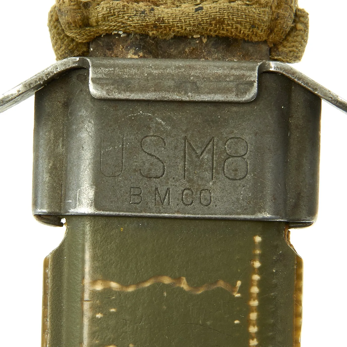 Original U.S. WWII 1943 Dated Blade Marked M3 Fighting Knife by Utica Cutlery with Updated M8 Scabbard