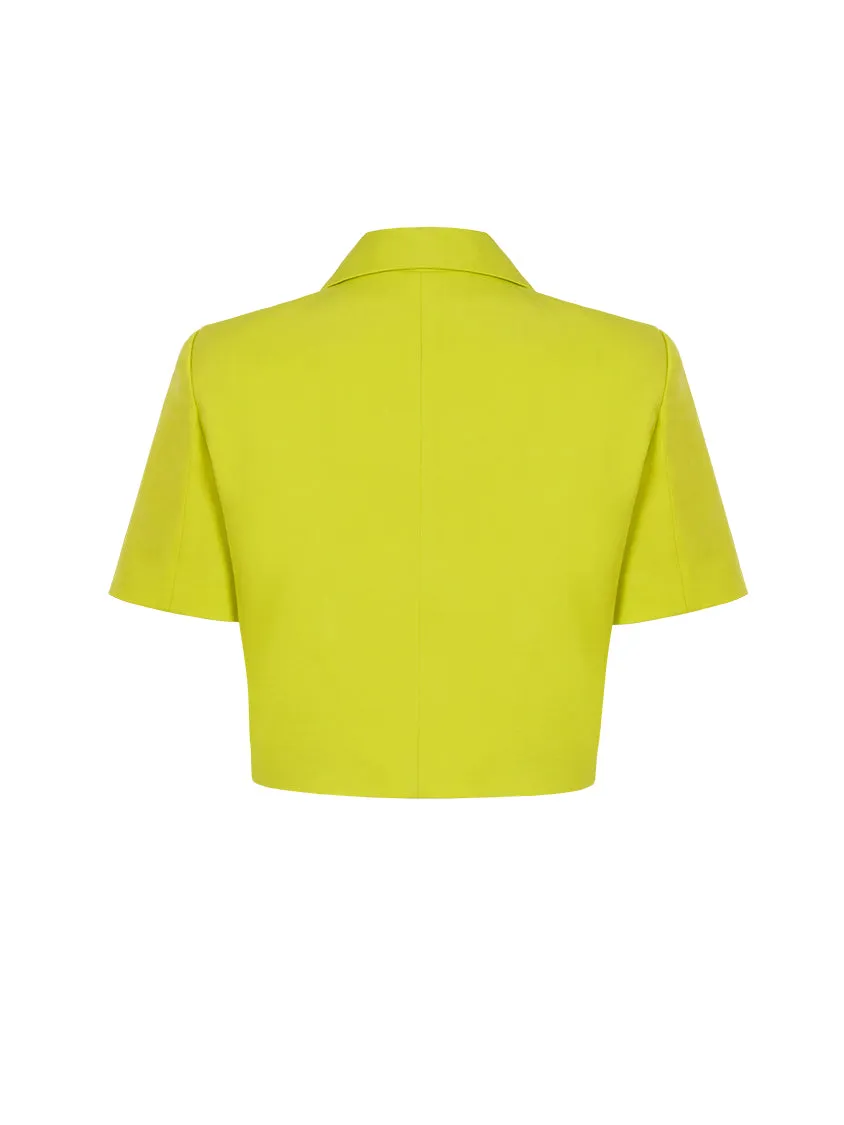 Short Sleeve Cropped Jacket