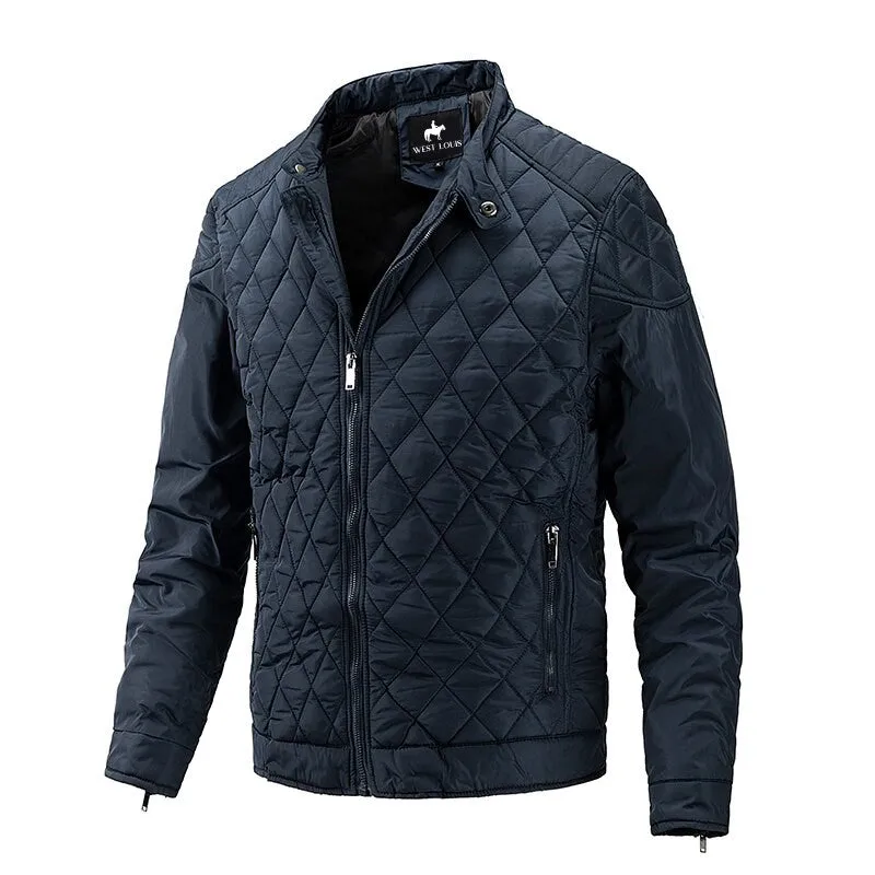 West Louis Solid Windproof Outwear Bomber Jacket