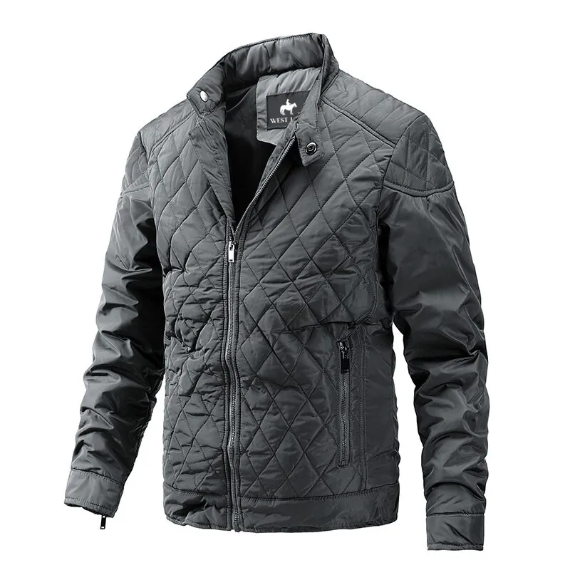West Louis Solid Windproof Outwear Bomber Jacket
