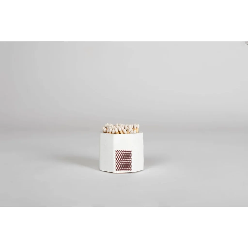 White Match Holder w/ Striker and White Matches
