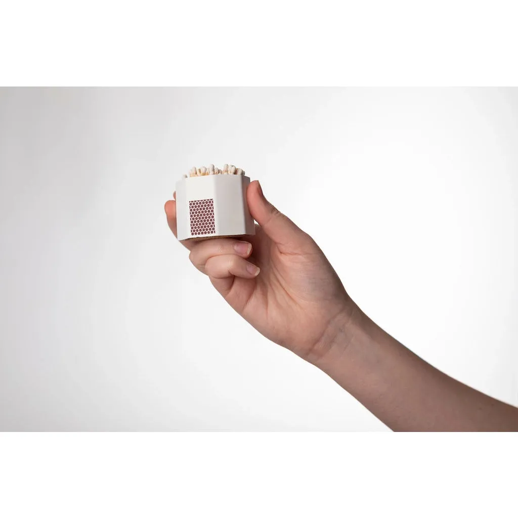 White Match Holder w/ Striker and White Matches