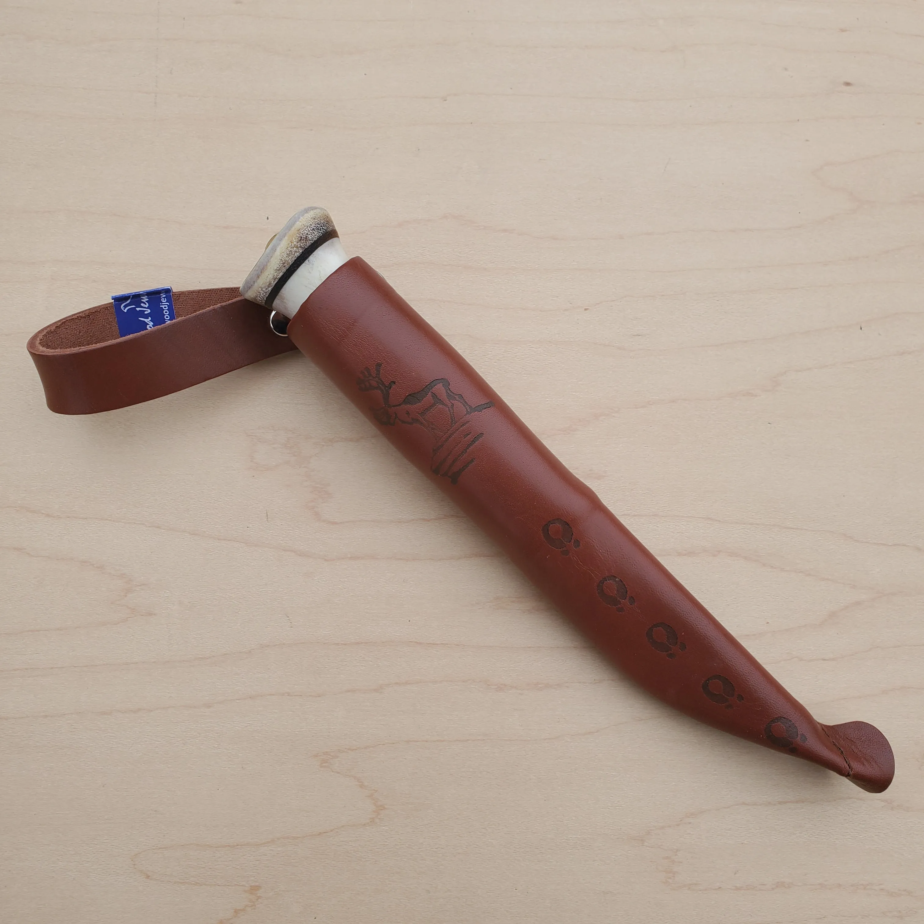 Wood Jewel Vuolu 3.25" Fixed Blade Curly Birch 23VP8